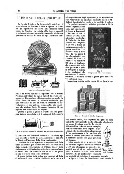 La scienza per tutti giornale popolare illustrato