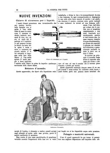 La scienza per tutti giornale popolare illustrato