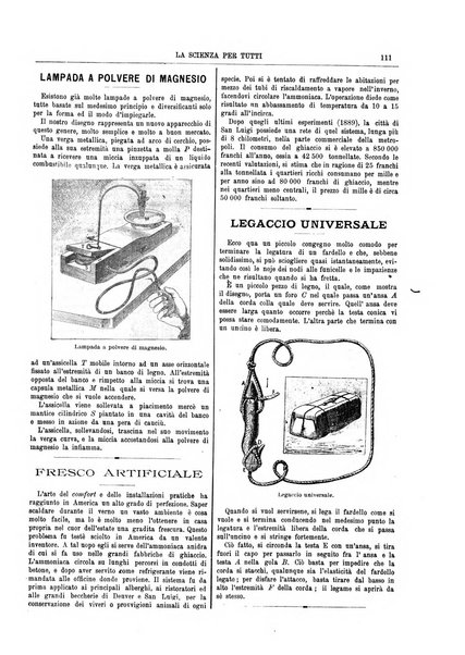 La scienza per tutti giornale popolare illustrato