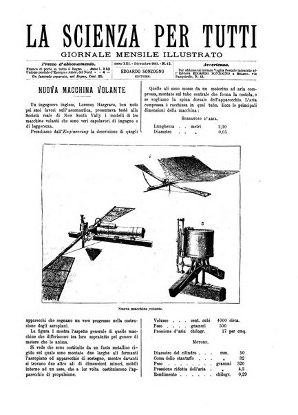 La scienza per tutti giornale popolare illustrato