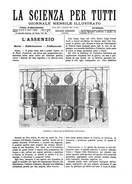 La scienza per tutti giornale popolare illustrato