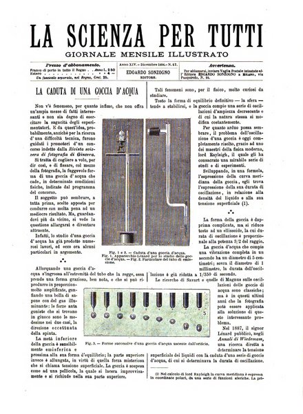 La scienza per tutti giornale popolare illustrato