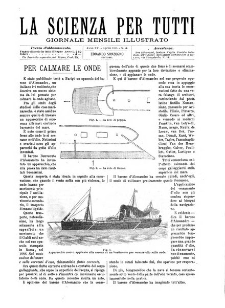 La scienza per tutti giornale popolare illustrato