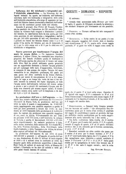 La scienza per tutti giornale popolare illustrato