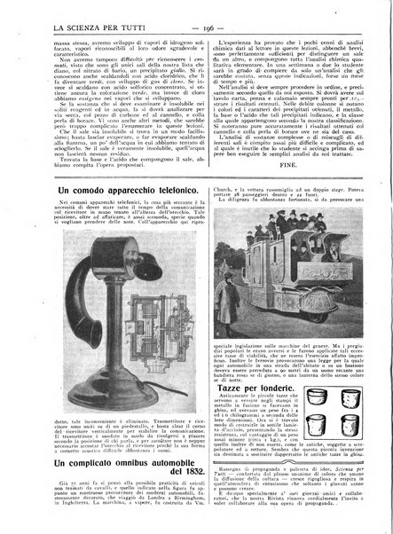 La scienza per tutti giornale popolare illustrato