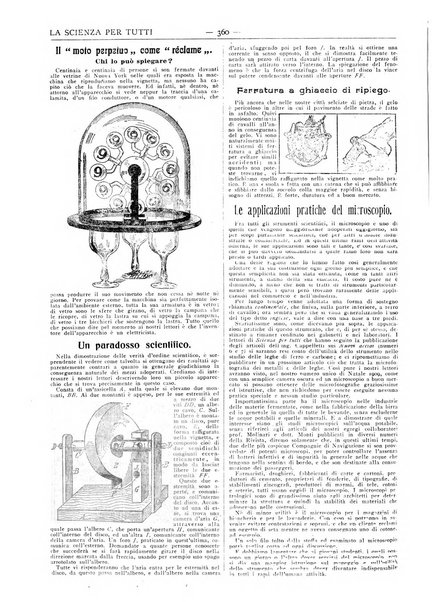 La scienza per tutti giornale popolare illustrato