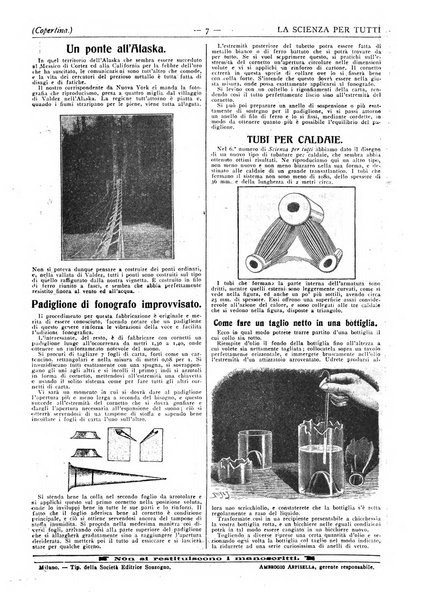 La scienza per tutti giornale popolare illustrato