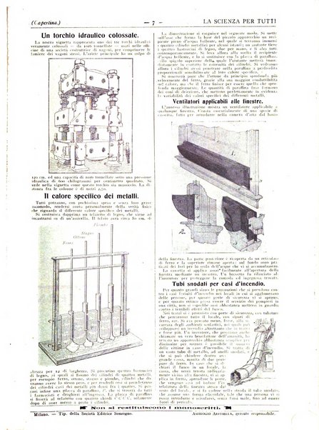 La scienza per tutti giornale popolare illustrato