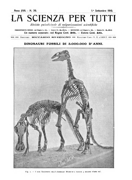 La scienza per tutti giornale popolare illustrato