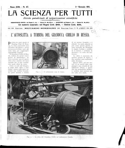 La scienza per tutti giornale popolare illustrato