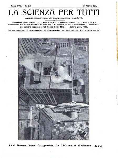 La scienza per tutti giornale popolare illustrato