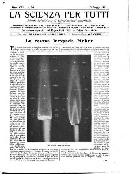 La scienza per tutti giornale popolare illustrato