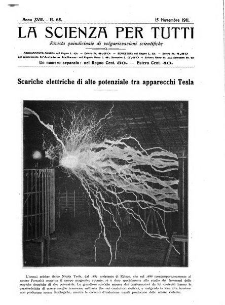 La scienza per tutti giornale popolare illustrato