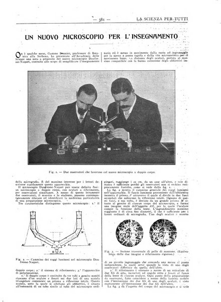 La scienza per tutti giornale popolare illustrato