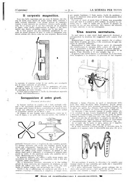 La scienza per tutti giornale popolare illustrato