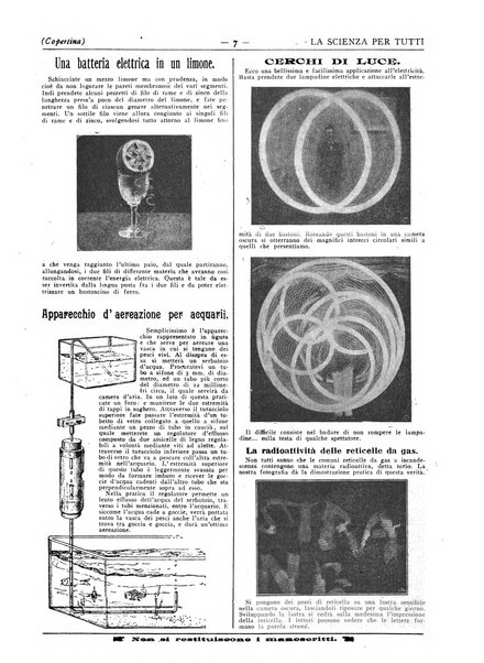 La scienza per tutti giornale popolare illustrato