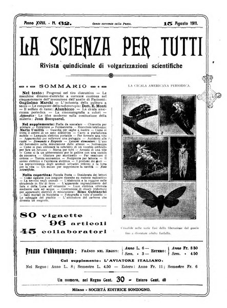 La scienza per tutti giornale popolare illustrato