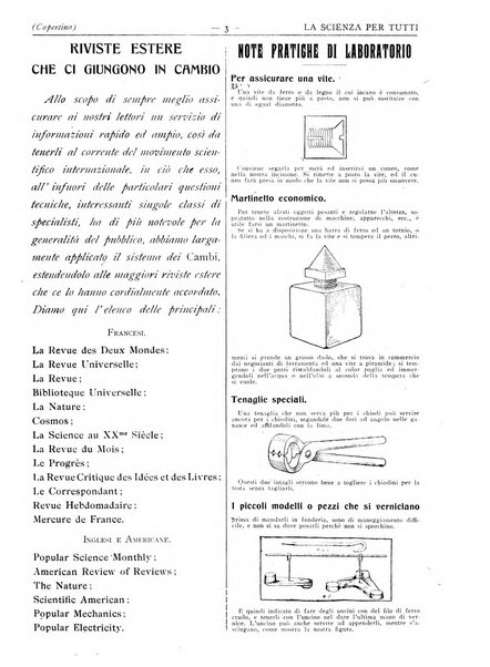 La scienza per tutti giornale popolare illustrato