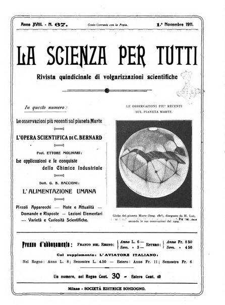 La scienza per tutti giornale popolare illustrato