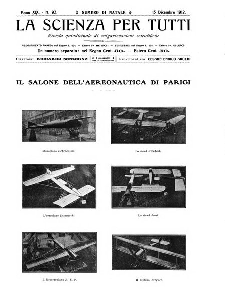 La scienza per tutti giornale popolare illustrato