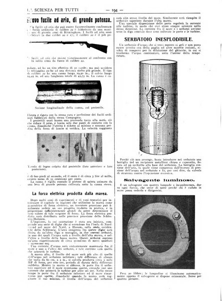 La scienza per tutti giornale popolare illustrato