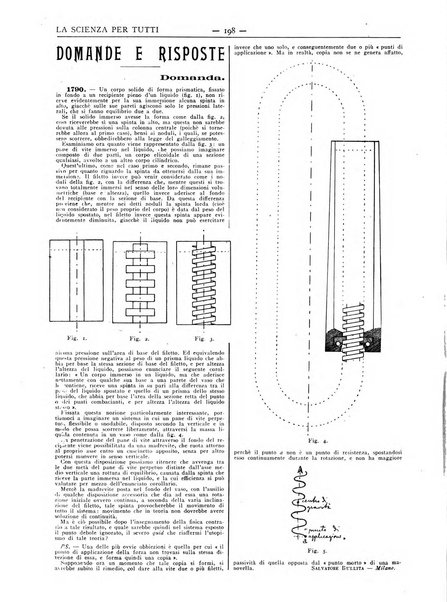 La scienza per tutti giornale popolare illustrato