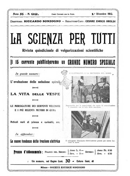 La scienza per tutti giornale popolare illustrato