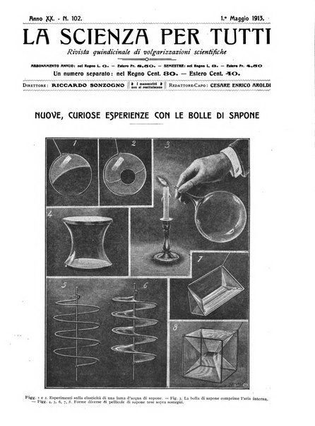 La scienza per tutti giornale popolare illustrato