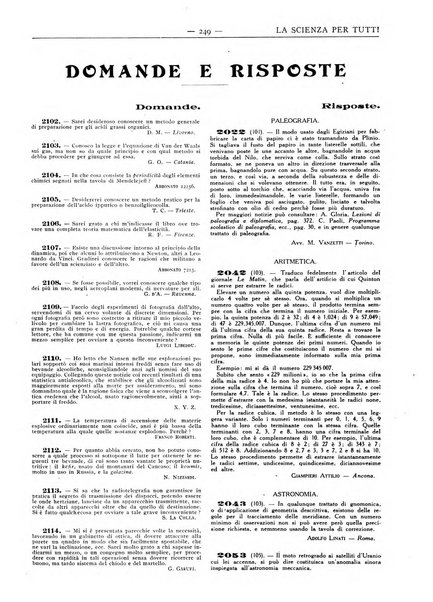 La scienza per tutti giornale popolare illustrato