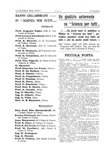 La scienza per tutti giornale popolare illustrato