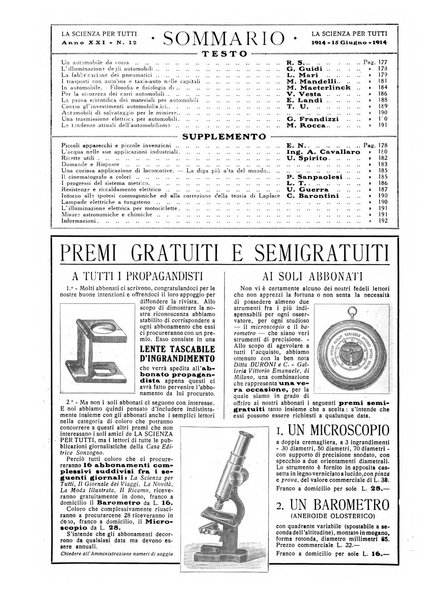 La scienza per tutti giornale popolare illustrato