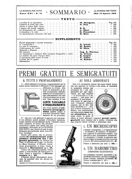 La scienza per tutti giornale popolare illustrato