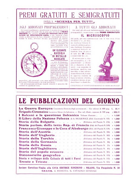 La scienza per tutti giornale popolare illustrato