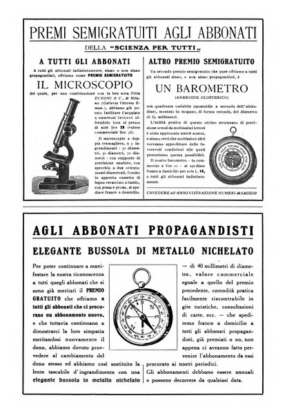 La scienza per tutti giornale popolare illustrato