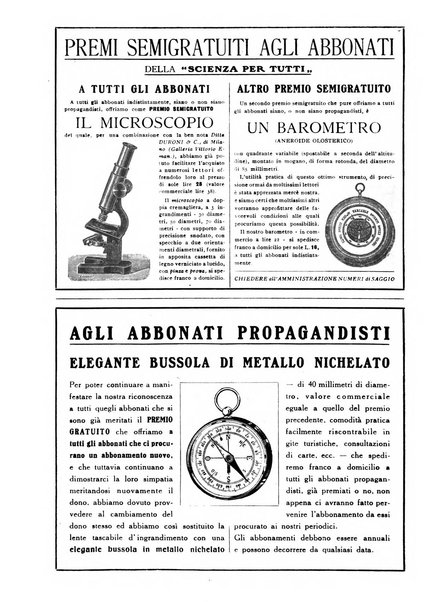 La scienza per tutti giornale popolare illustrato