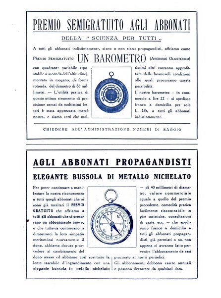 La scienza per tutti giornale popolare illustrato