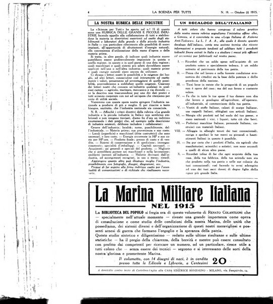 La scienza per tutti giornale popolare illustrato