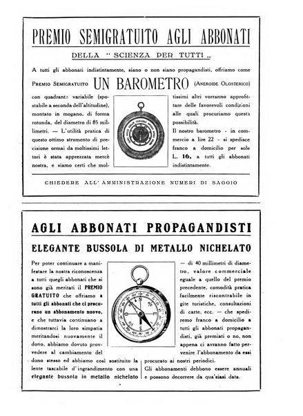 La scienza per tutti giornale popolare illustrato