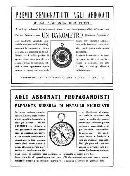 La scienza per tutti giornale popolare illustrato