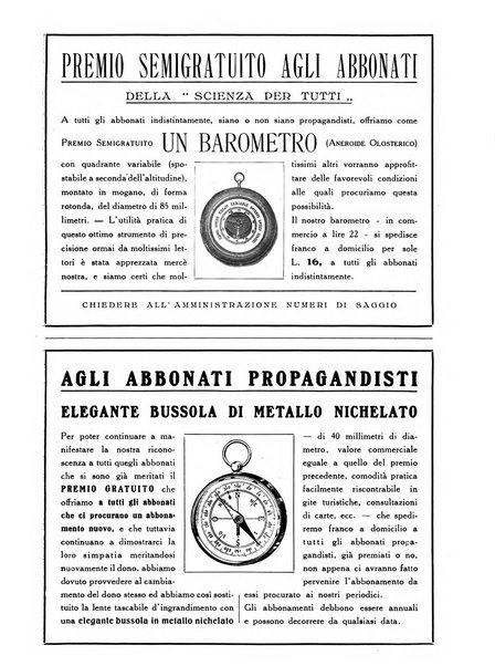 La scienza per tutti giornale popolare illustrato