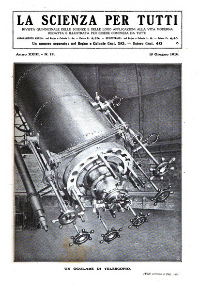 La scienza per tutti giornale popolare illustrato