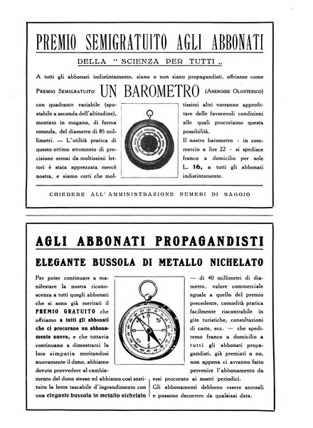 La scienza per tutti giornale popolare illustrato