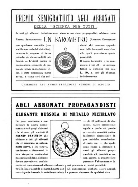 La scienza per tutti giornale popolare illustrato