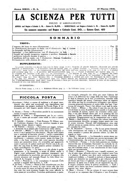 La scienza per tutti giornale popolare illustrato