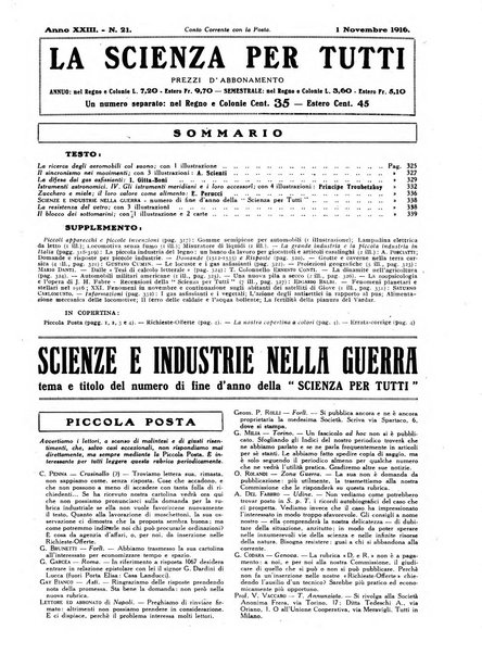 La scienza per tutti giornale popolare illustrato