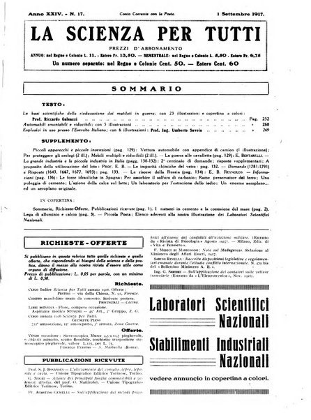 La scienza per tutti giornale popolare illustrato