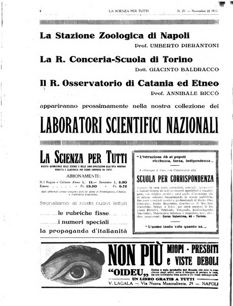 La scienza per tutti giornale popolare illustrato