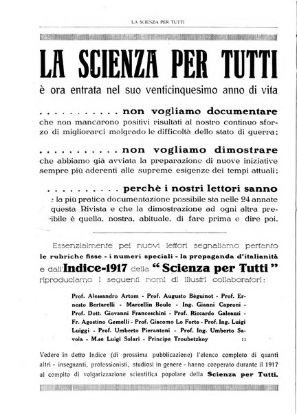 La scienza per tutti giornale popolare illustrato