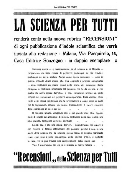 La scienza per tutti giornale popolare illustrato