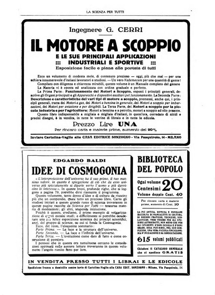 La scienza per tutti giornale popolare illustrato